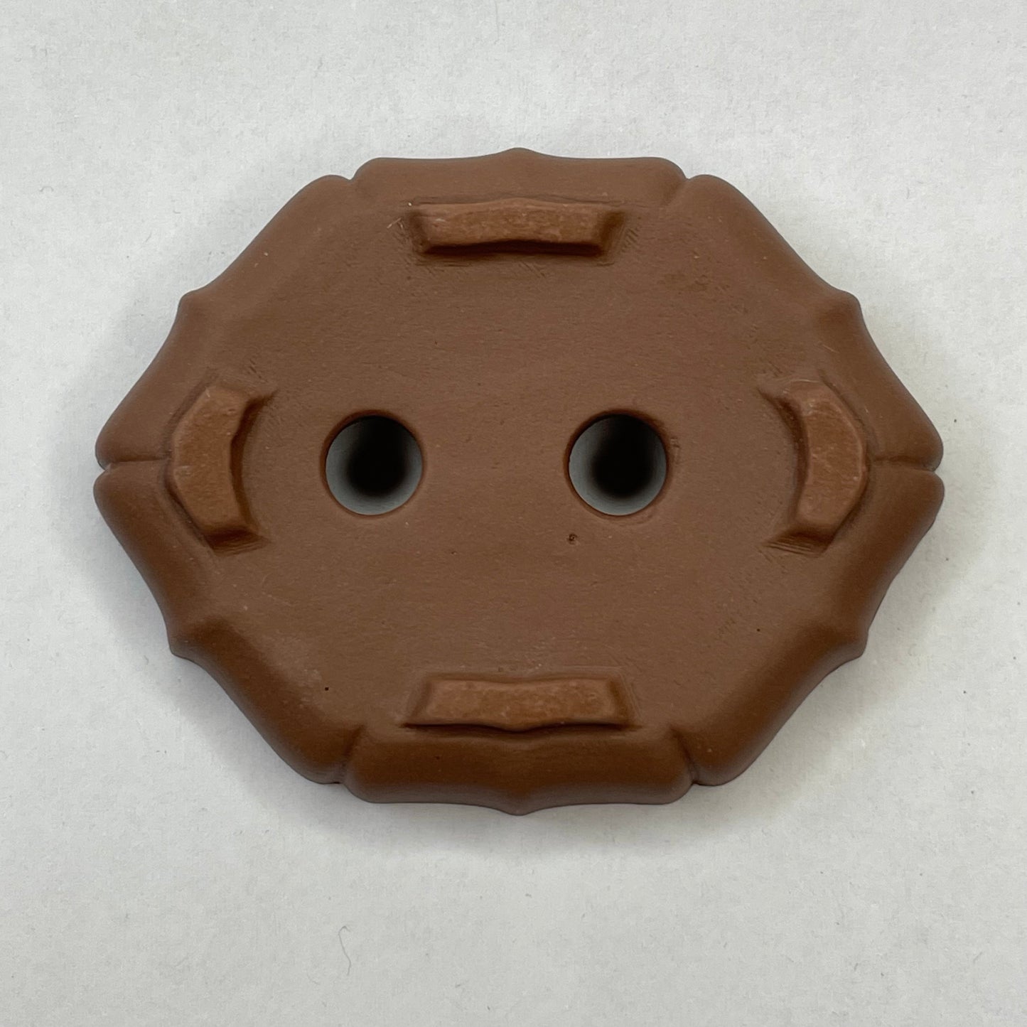 Tiny Shallow Decorative Oval Mame Bonsai Pot in Chocolate Porcelain, Less than 2.5 inches long