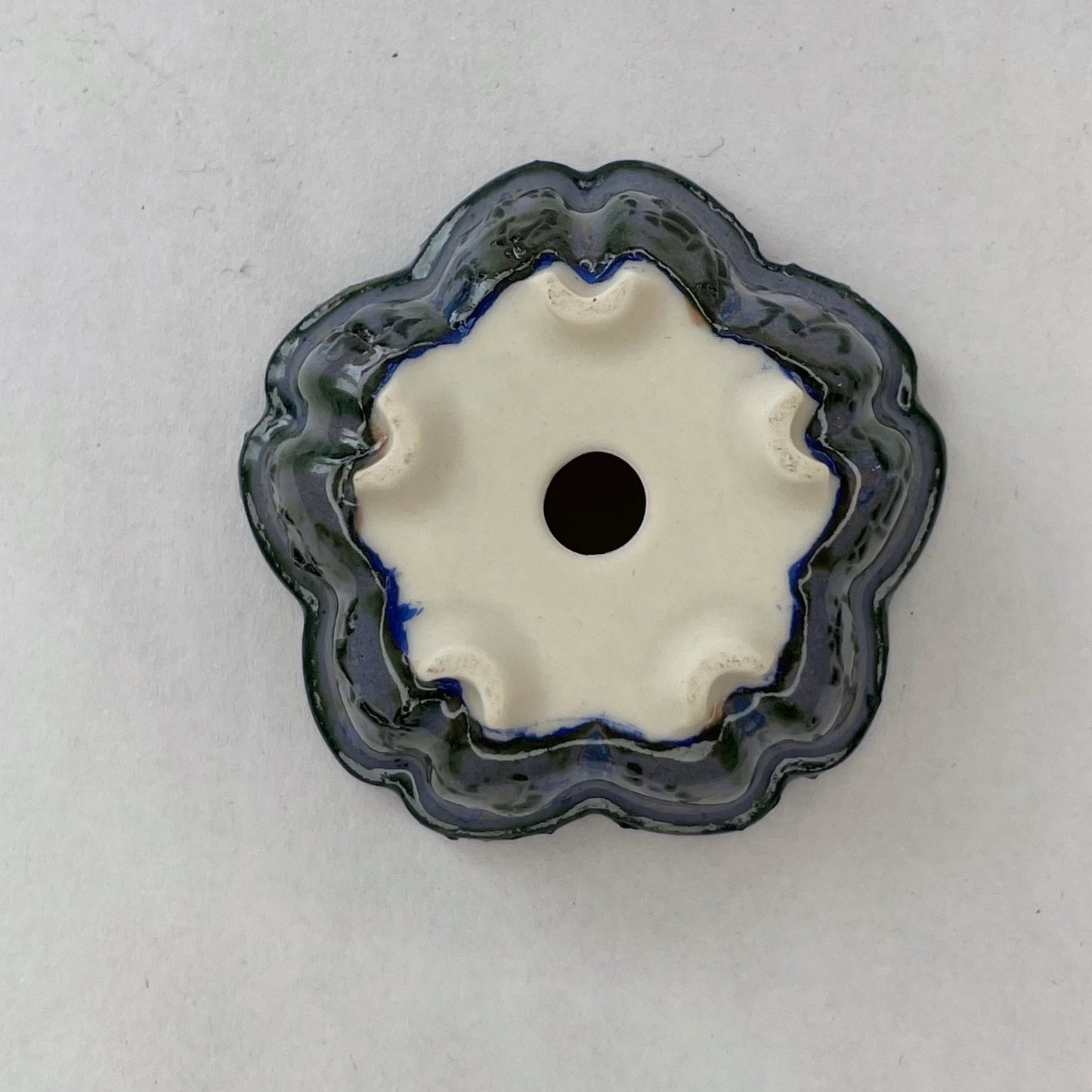 New! Tiny Sakura Flower Mame Bonsai Pot in Textured Dragon Skin, Only 2 inches wide