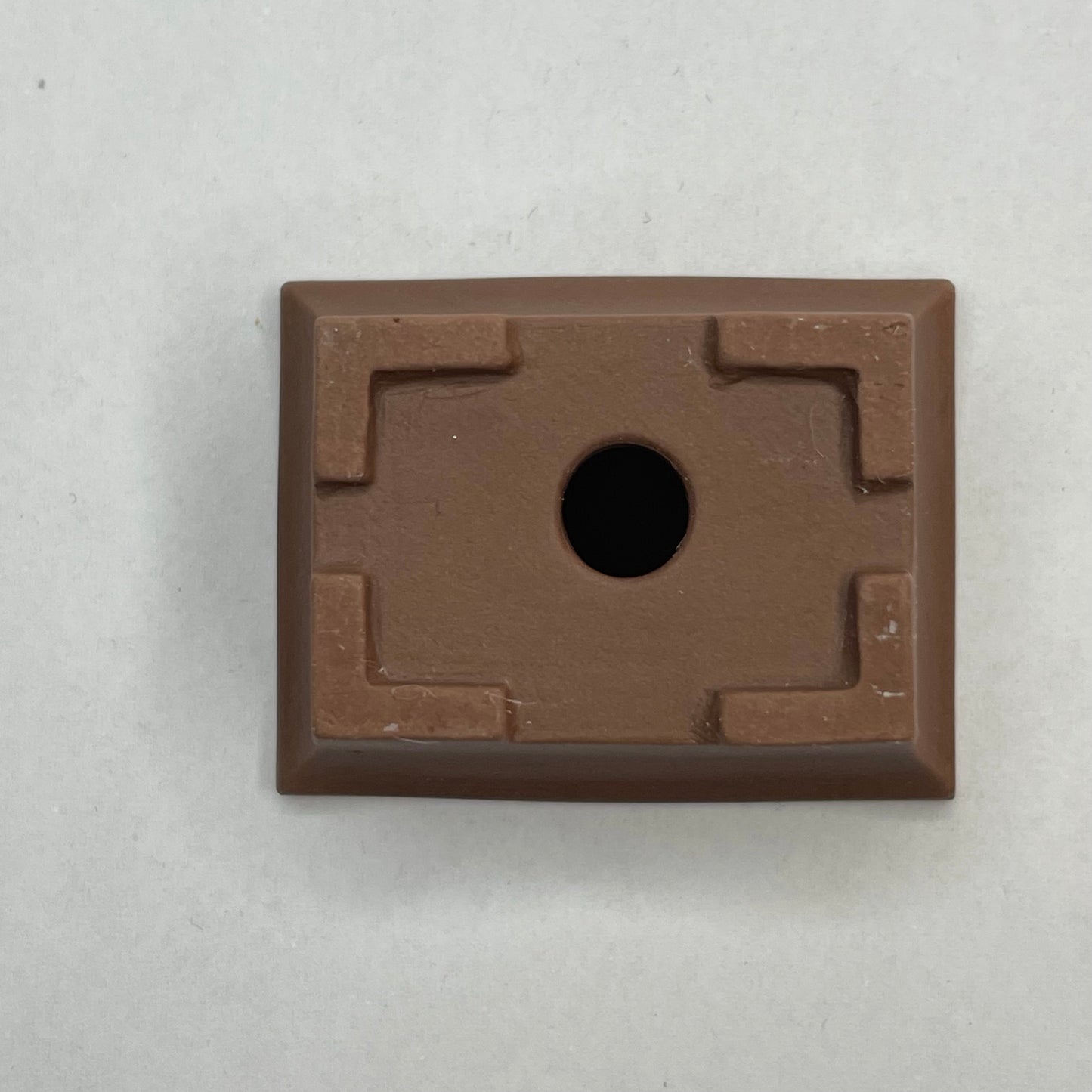Tiny Rectangle Mame Bonsai Pot in Chocolate Porcelain, Only 1.5 inches long