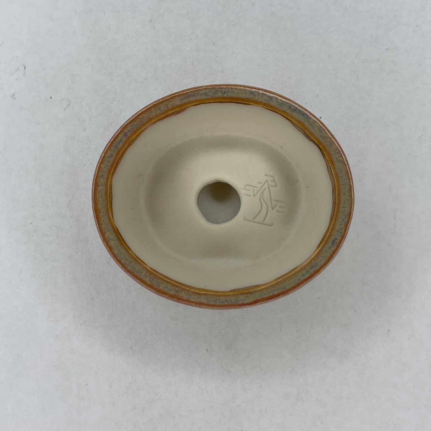 New! Tiny Oval Mame Bonsai Pot in Opal Cream, Only 1.5 inches