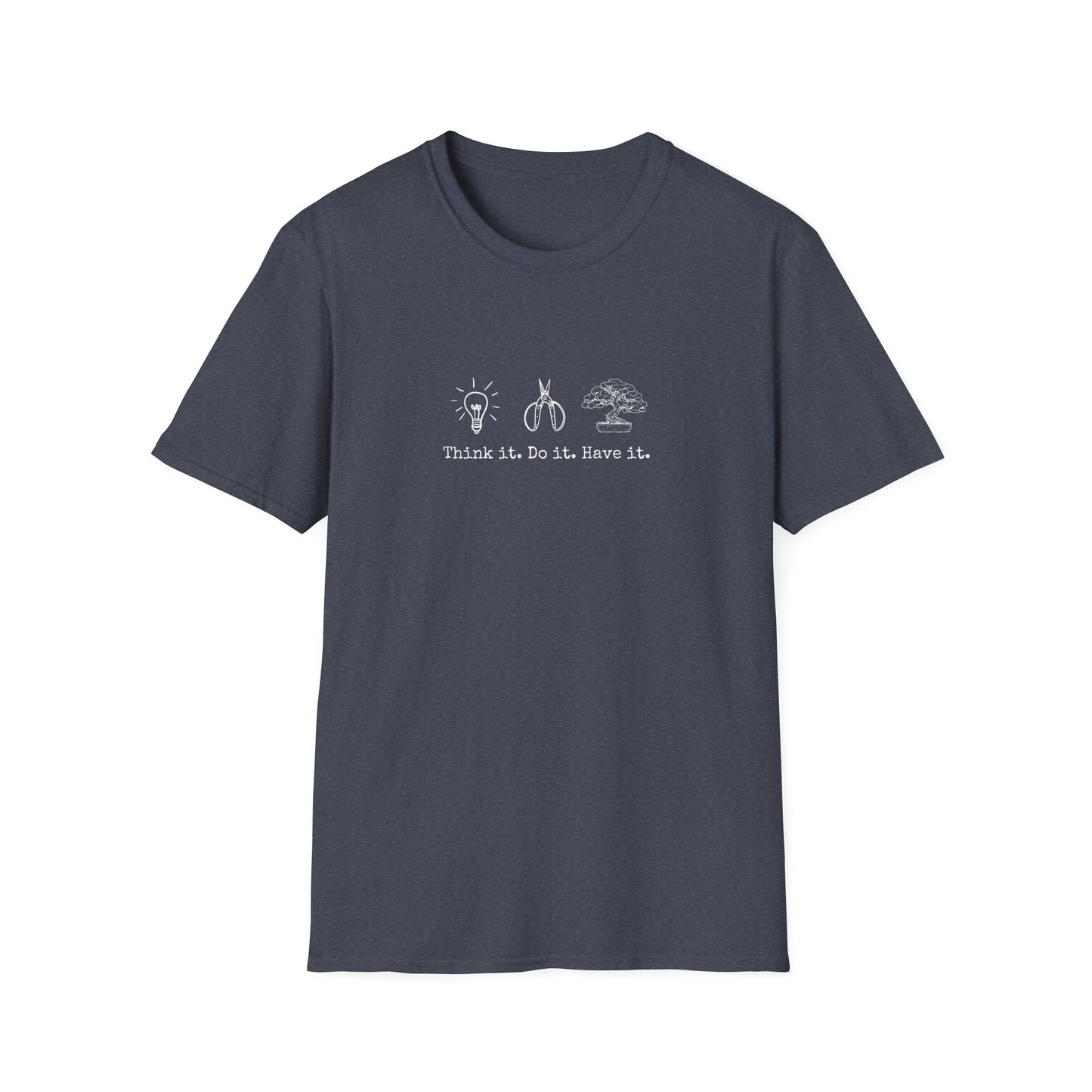 Tshirt: Bonsai Artist T-Shirt | Bonsai Tree Shirt | Bonsai Tool Shirt | Think It Do It Have It | Maker Shirt | DIY | Gildan Unisex Softstyle T-Shirt