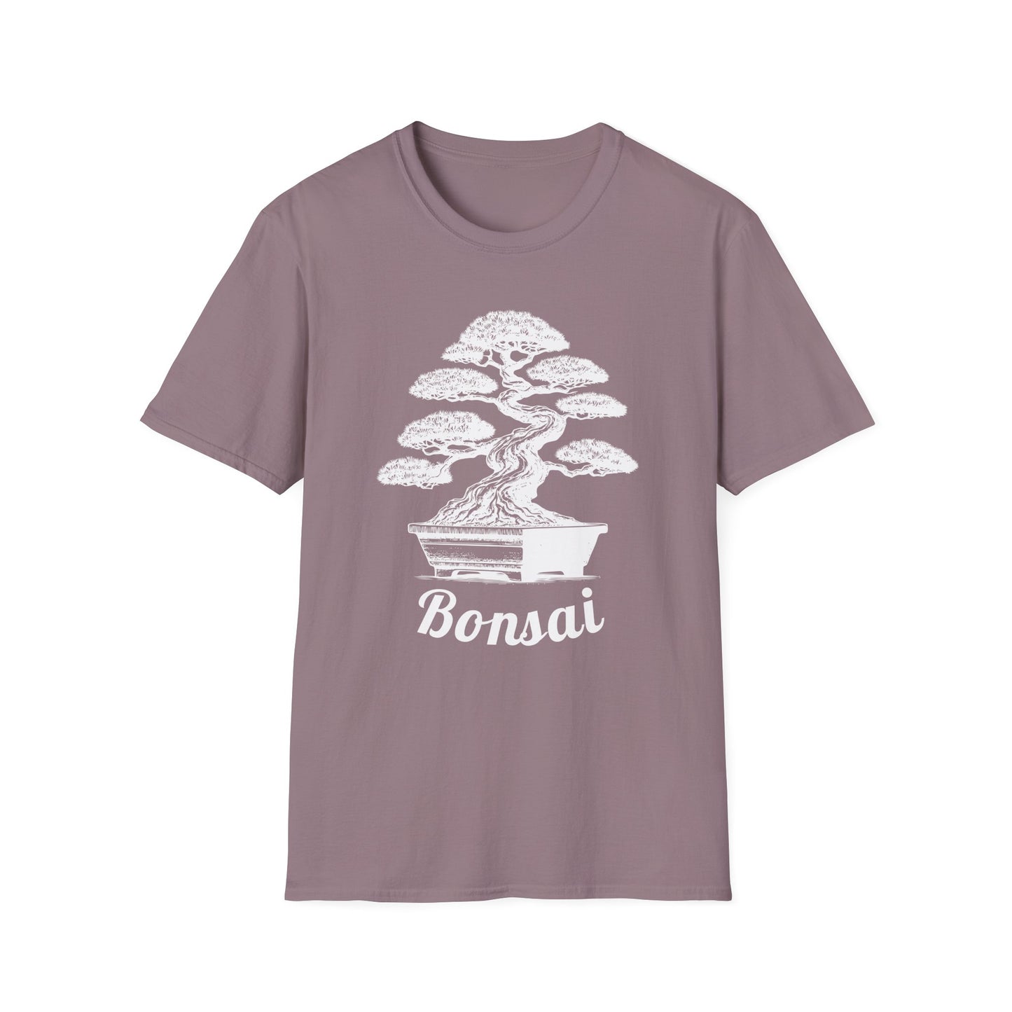 Tshirt 2: Bonsai Tree Shirt, Juniper Pine Bonsai Pot Tee, Botanical Art Softstyle T-Shirt, Nature Lover Top, Zen Bonsai Enthusiast Gift for Him/Her