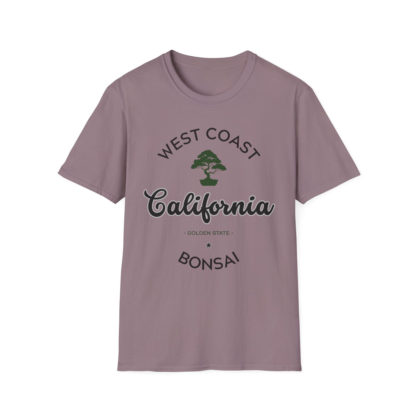 Tshirt 4: West Coast California Bonsai Shirt, Golden State Softstyle Tee, Bonsai Hobby Gift