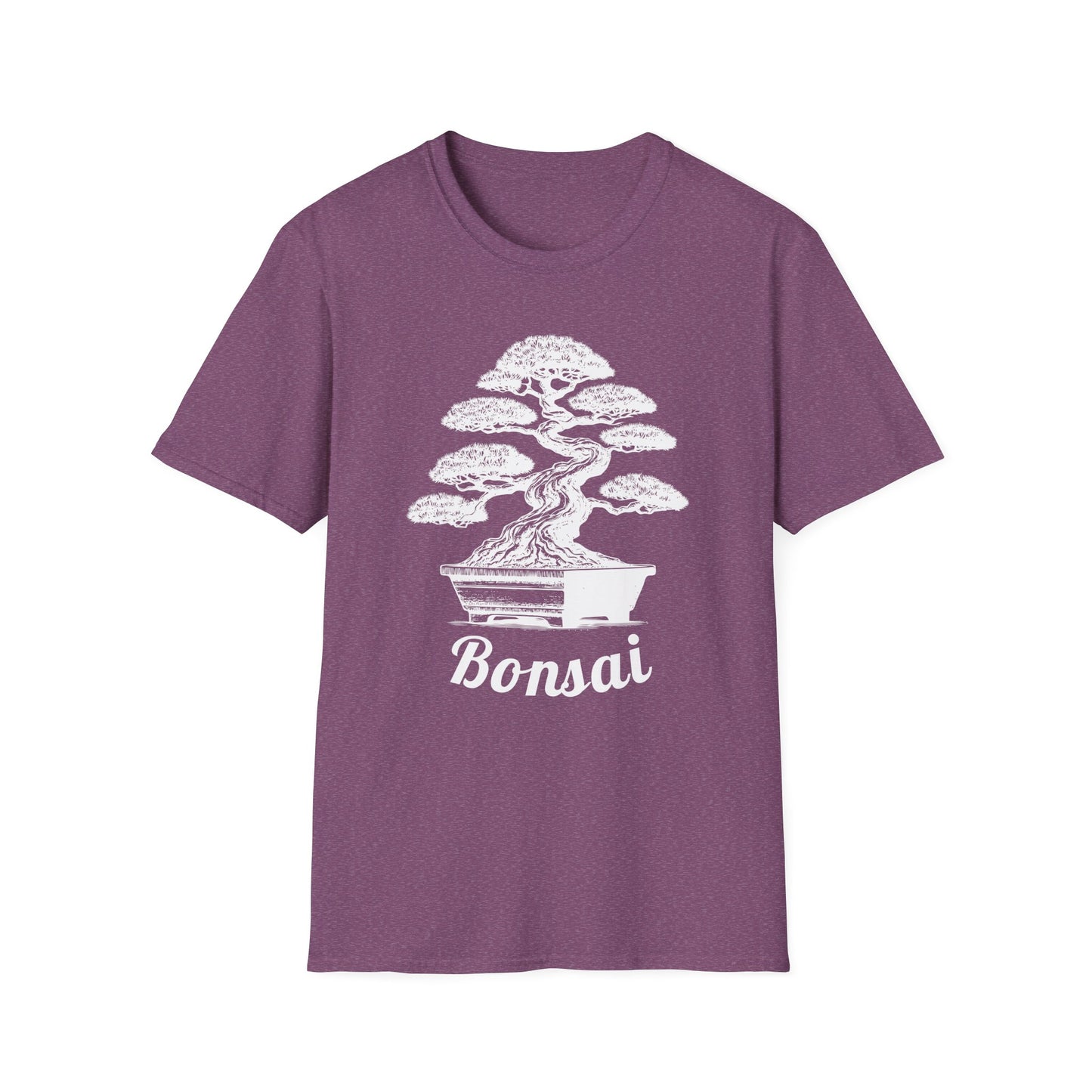 Tshirt 2: Bonsai Tree Shirt, Juniper Pine Bonsai Pot Tee, Botanical Art Softstyle T-Shirt, Nature Lover Top, Zen Bonsai Enthusiast Gift for Him/Her