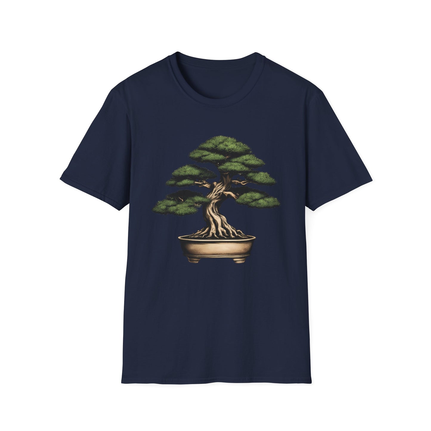 Tshirt D: Bonsai Tree Softstyle T-Shirt, Japanese Garden Tee, Nature Lover Gift, Botanical Shirt