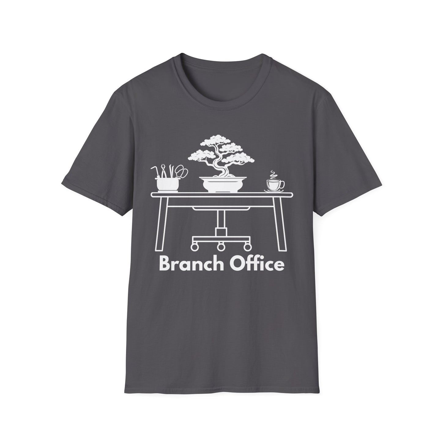 Tshirt 9: Branch Office Bonsai T-Shirt, Funny Bonsai Tree Softstyle Shirt, Bonsai Tools, Coffee, Bonsai Office Tee