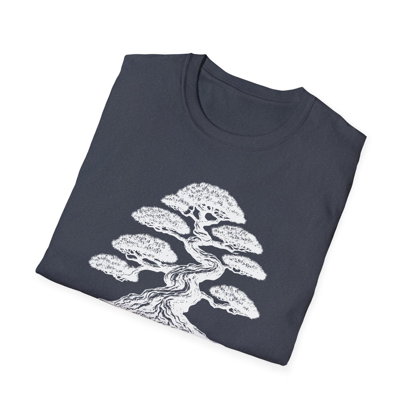 Tshirt 2: Bonsai Tree Shirt, Juniper Pine Bonsai Pot Tee, Botanical Art Softstyle T-Shirt, Nature Lover Top, Zen Bonsai Enthusiast Gift for Him/Her