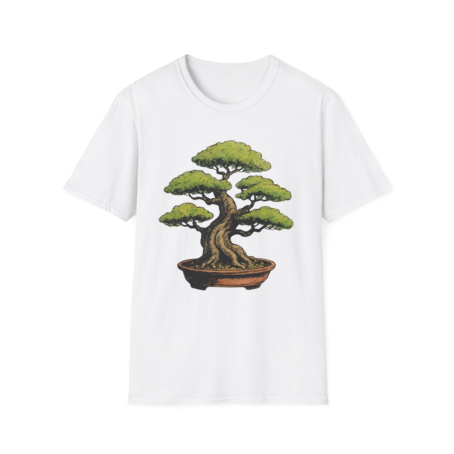 Tshirt 5: Bonsai Tree Graphic T-Shirt, Japanese Garden Softstyle Tee, Bonsai Lover Gift