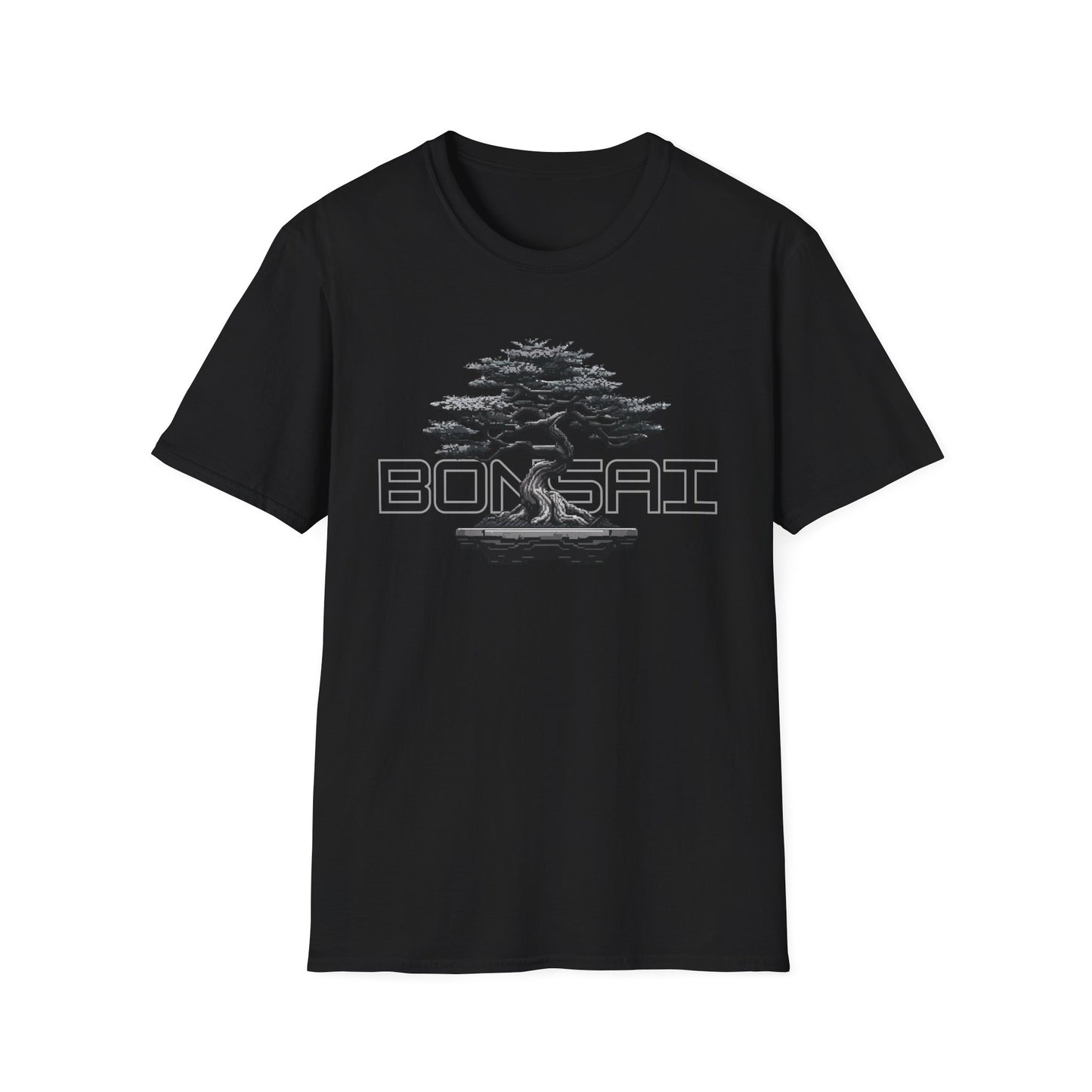 Tshirt B: Bonsai Tree Graphic Tee, Softstyle Unisex Shirt for Bonsai Enthusiasts