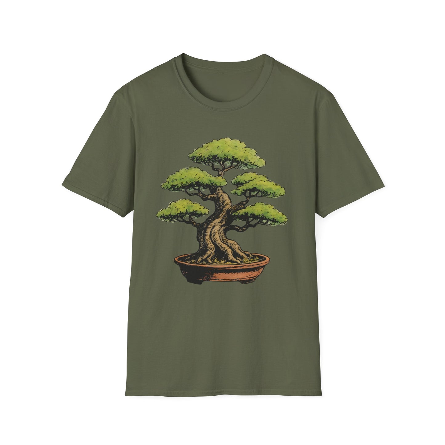 Tshirt 5: Bonsai Tree Graphic T-Shirt, Japanese Garden Softstyle Tee, Bonsai Lover Gift