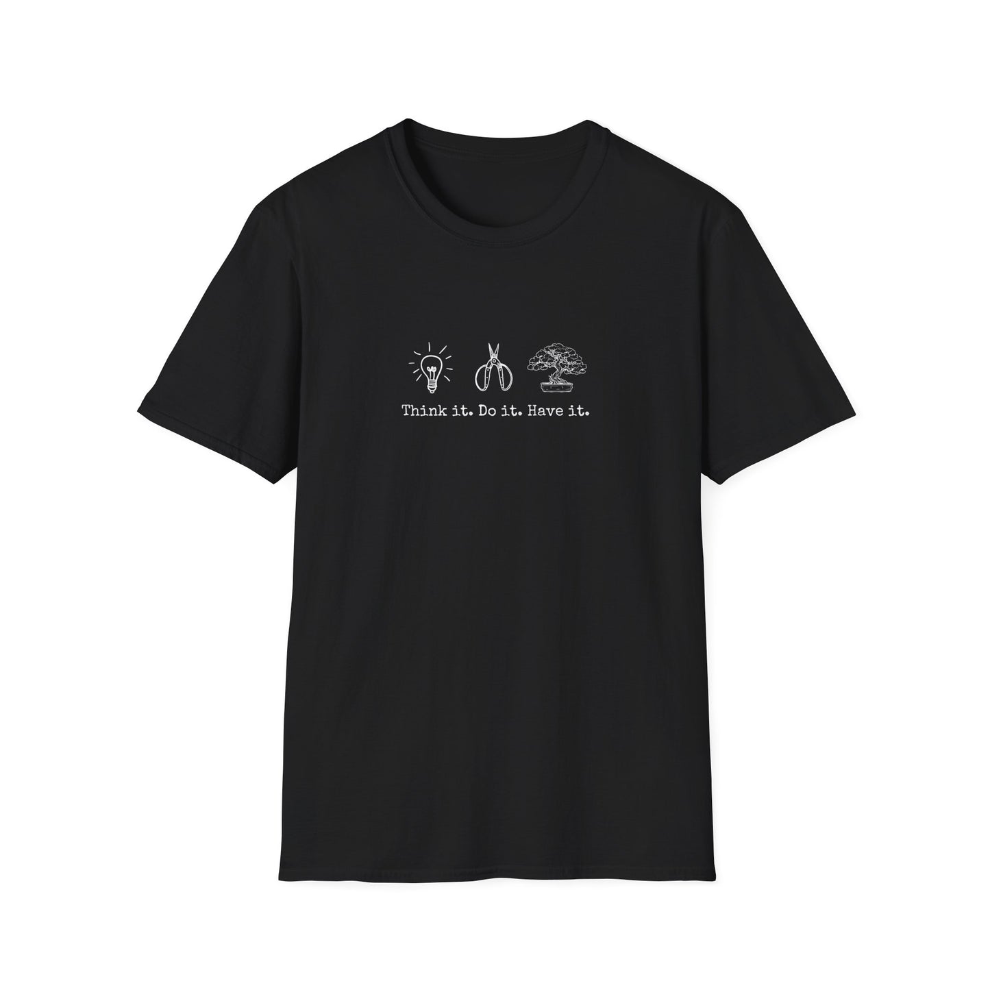 Tshirt: Bonsai Artist T-Shirt | Bonsai Tree Shirt | Bonsai Tool Shirt | Think It Do It Have It | Maker Shirt | DIY | Gildan Unisex Softstyle T-Shirt