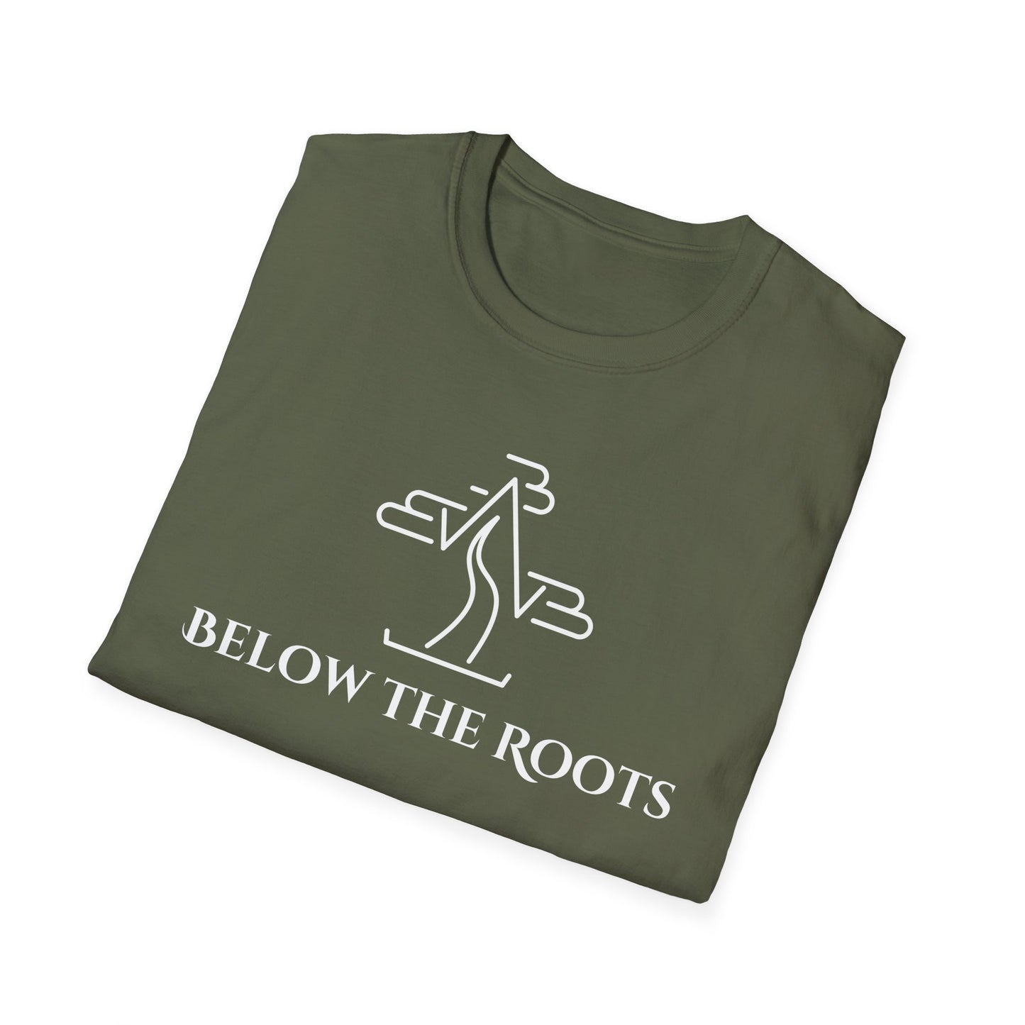 Tshirt F: Below the Roots Brand Logo Softstyle T-Shirt