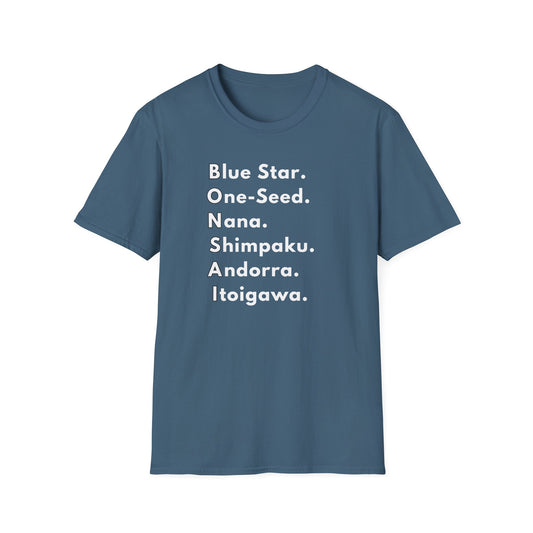 Tshirt: Bonsai Word Art Softstyle T-Shirt, Bonsai Tree Tee Spells Bonsai With Juniper Tree Varieties, Bonsai Enthusiast Gift for Him, Tree Type Top