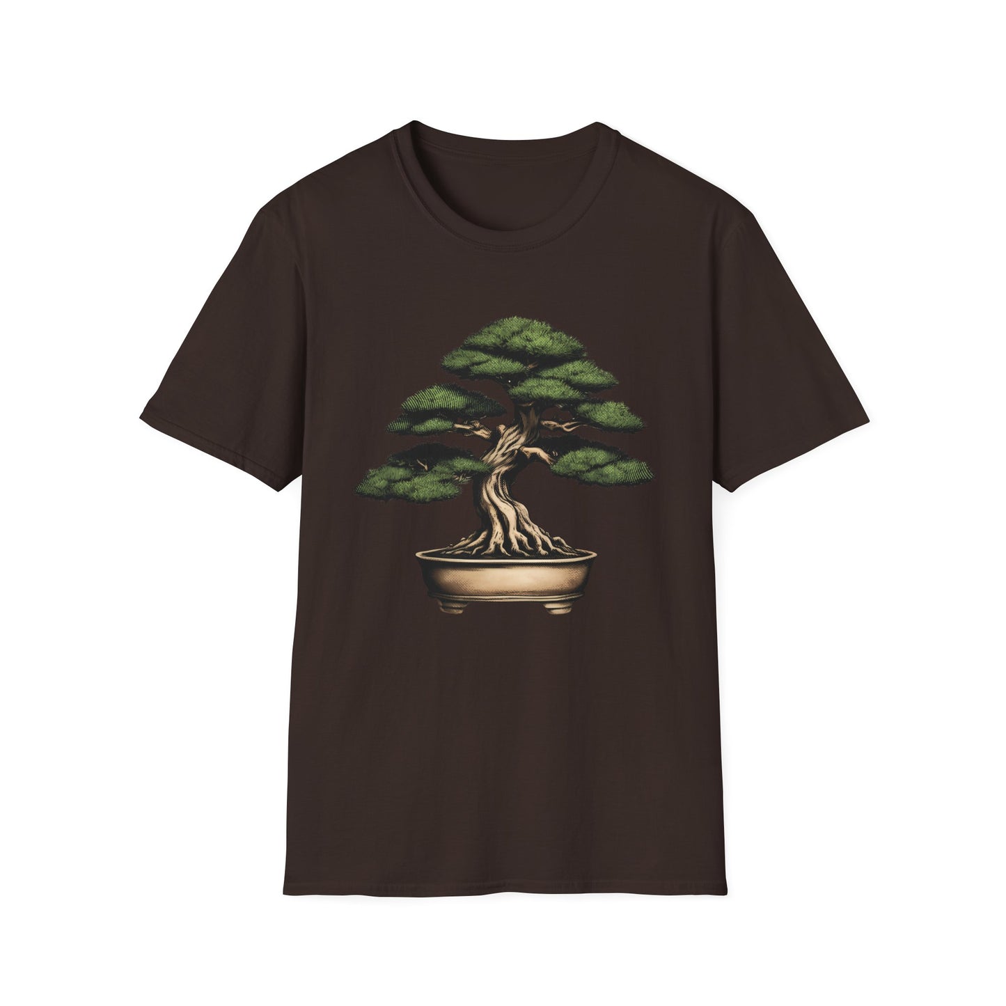 Tshirt D: Bonsai Tree Softstyle T-Shirt, Japanese Garden Tee, Nature Lover Gift, Botanical Shirt