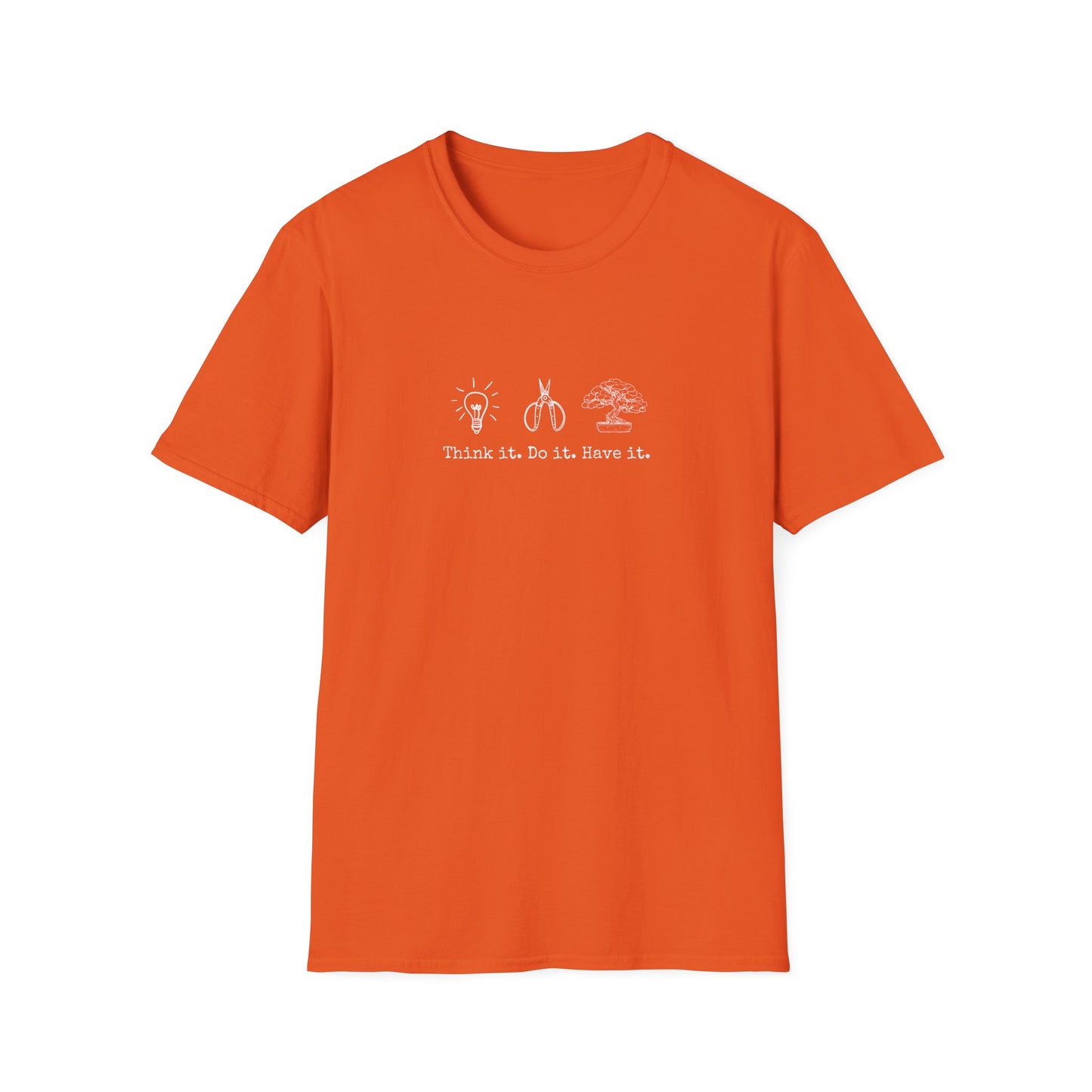 Tshirt: Bonsai Artist T-Shirt | Bonsai Tree Shirt | Bonsai Tool Shirt | Think It Do It Have It | Maker Shirt | DIY | Gildan Unisex Softstyle T-Shirt