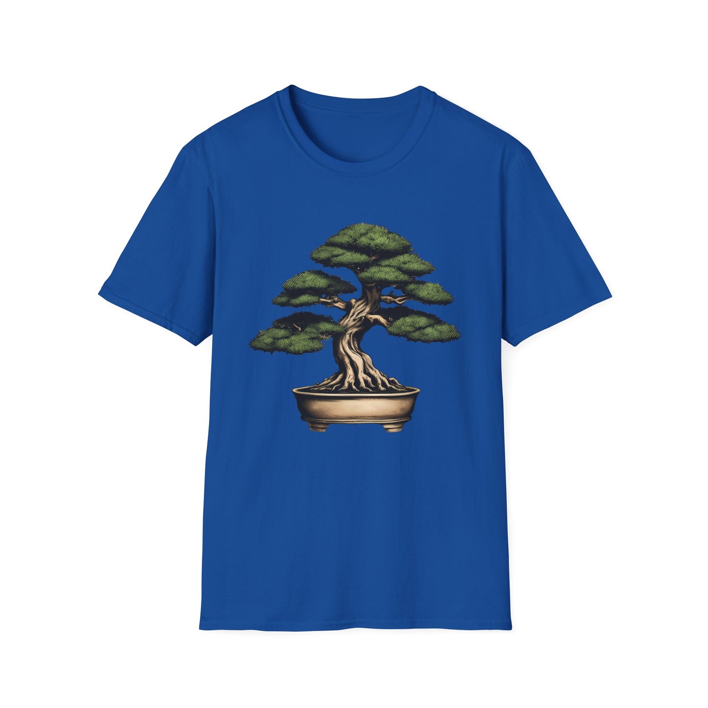 Tshirt D: Bonsai Tree Softstyle T-Shirt, Japanese Garden Tee, Nature Lover Gift, Botanical Shirt