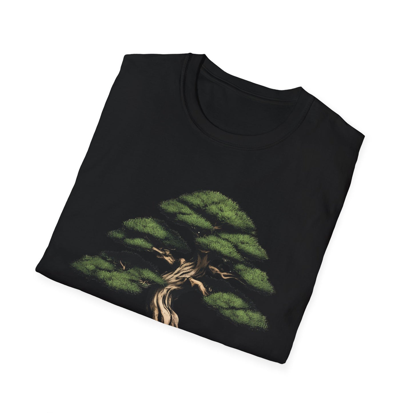 Tshirt D: Bonsai Tree Softstyle T-Shirt, Japanese Garden Tee, Nature Lover Gift, Botanical Shirt