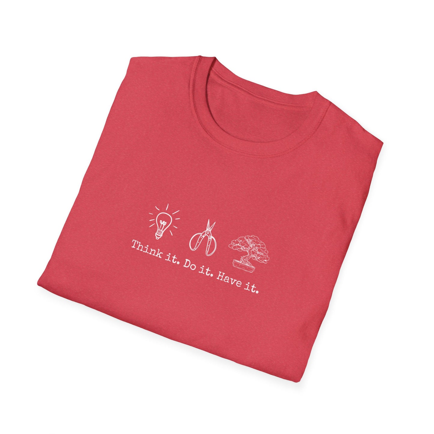 Tshirt: Bonsai Artist T-Shirt | Bonsai Tree Shirt | Bonsai Tool Shirt | Think It Do It Have It | Maker Shirt | DIY | Gildan Unisex Softstyle T-Shirt