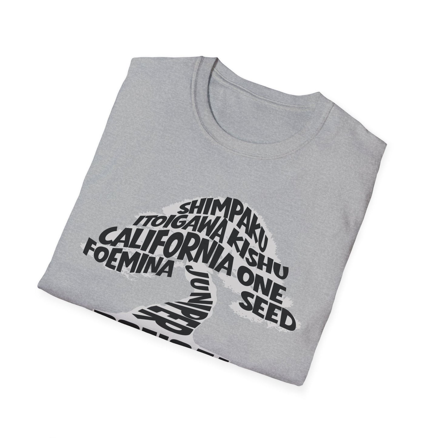 Tshirt 7: Juniper Tree Bonsai Shirt, Juniperus T-Shirtus, Tree Varieties Softstyle Tee, Bonsai Hobby Gift