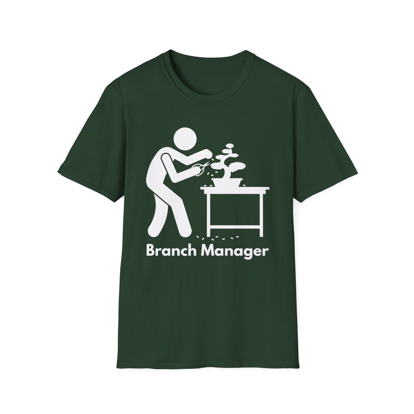 Tshirt 8: Bonsai Branch Manager Softstyle T-Shirt, Funny Bonsai Tree Shirt, Fun Bonsai Tree Lover Gift, Bonsai Tree Enthusiast Tee, Bonsai Humor Tee
