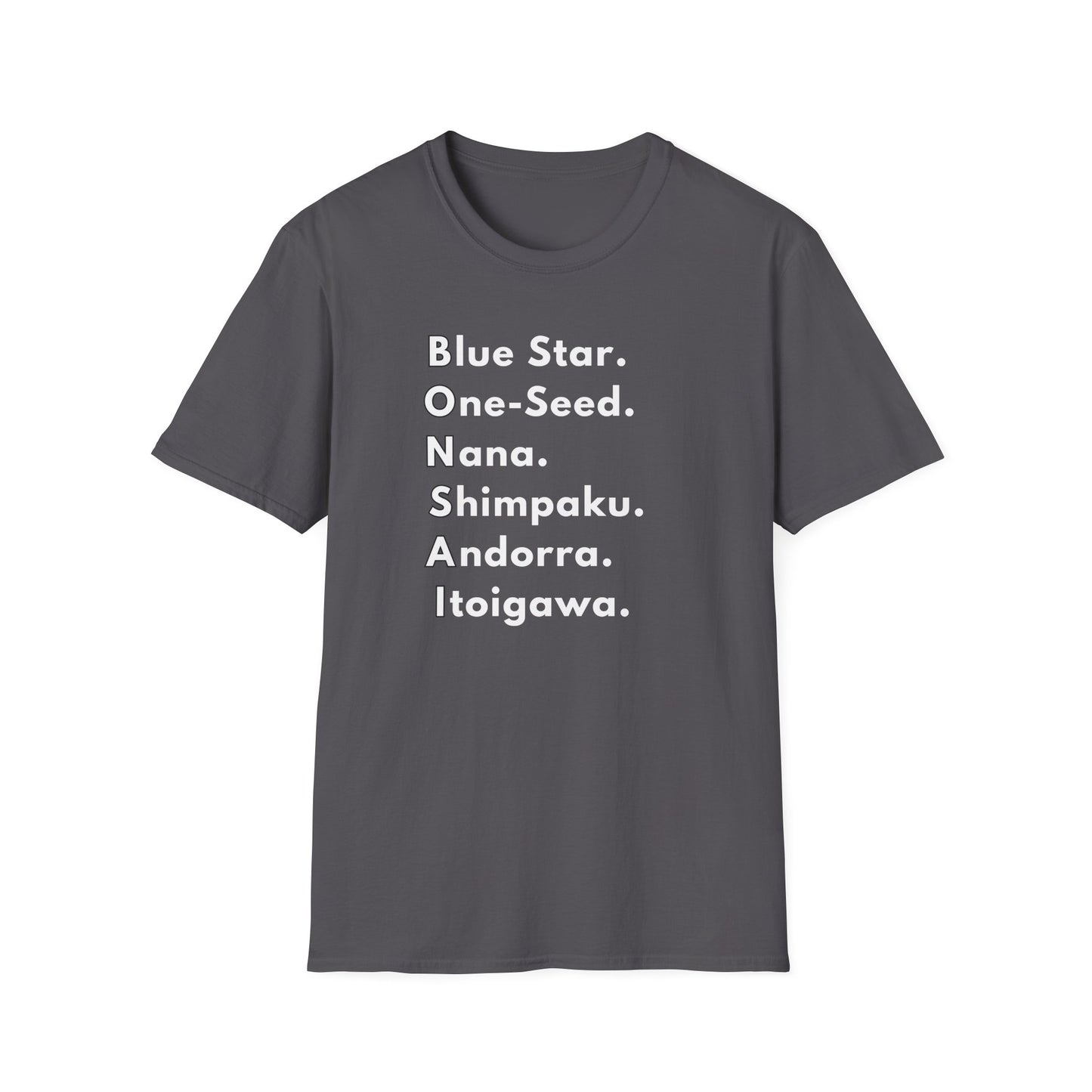 Tshirt: Bonsai Word Art Softstyle T-Shirt, Bonsai Tree Tee Spells Bonsai With Juniper Tree Varieties, Bonsai Enthusiast Gift for Him, Tree Type Top