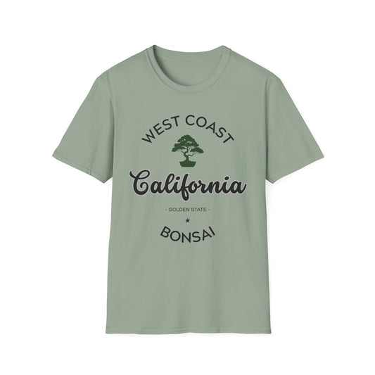 Tshirt 4: West Coast California Bonsai Shirt, Golden State Softstyle Tee, Bonsai Hobby Gift
