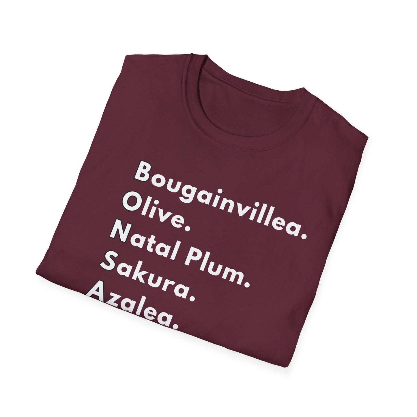 Tshirt: Bonsai Tee Spelling Bonsai Tree Types, Bonsai Word Art Softstyle T-Shirt, Bonsai Enthusiast Gift for Him, Bonsai Tree Varieties Top, Flower