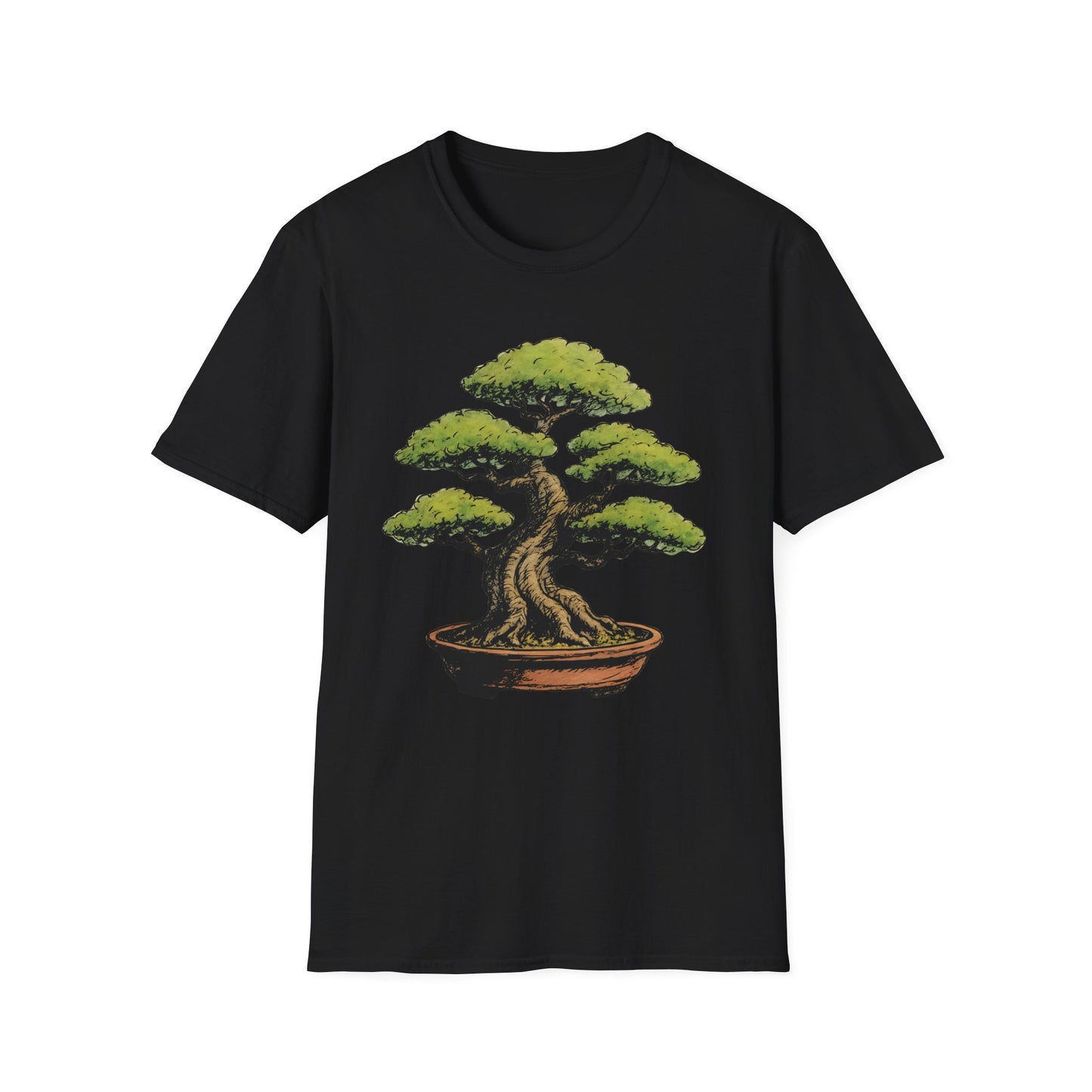 Tshirt 5: Bonsai Tree Graphic T-Shirt, Japanese Garden Softstyle Tee, Bonsai Lover Gift