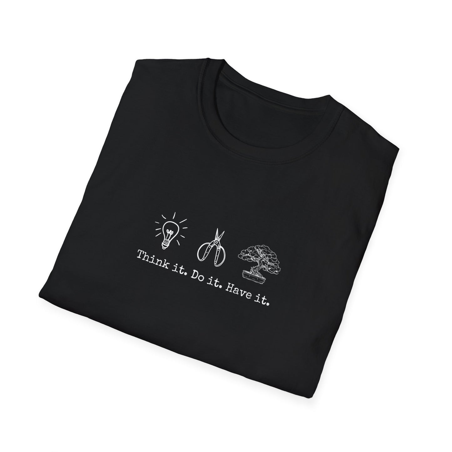 Tshirt: Bonsai Artist T-Shirt | Bonsai Tree Shirt | Bonsai Tool Shirt | Think It Do It Have It | Maker Shirt | DIY | Gildan Unisex Softstyle T-Shirt