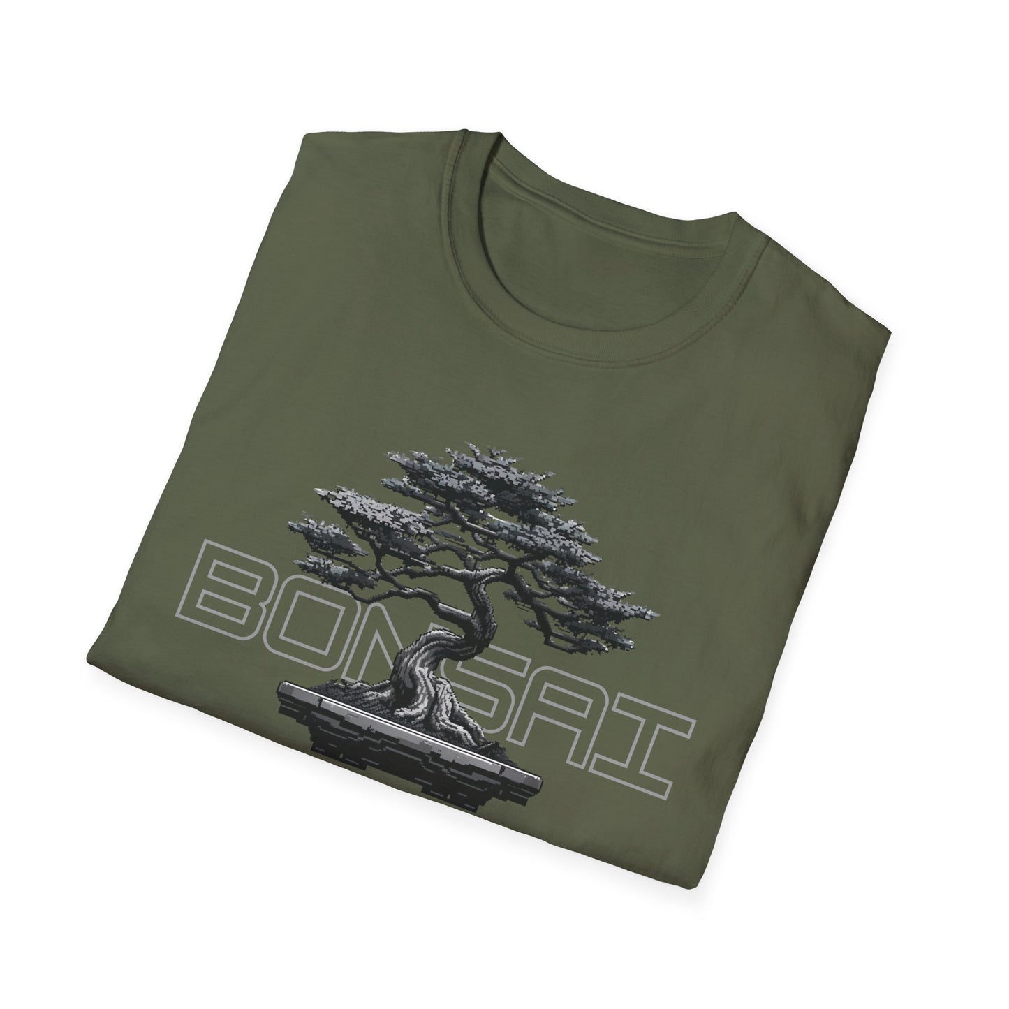 Tshirt B: Bonsai Tree Graphic Tee, Softstyle Unisex Shirt for Bonsai Enthusiasts