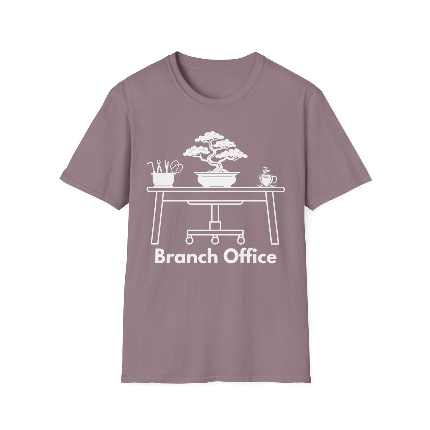 Tshirt 9: Branch Office Bonsai T-Shirt, Funny Bonsai Tree Softstyle Shirt, Bonsai Tools, Coffee, Bonsai Office Tee