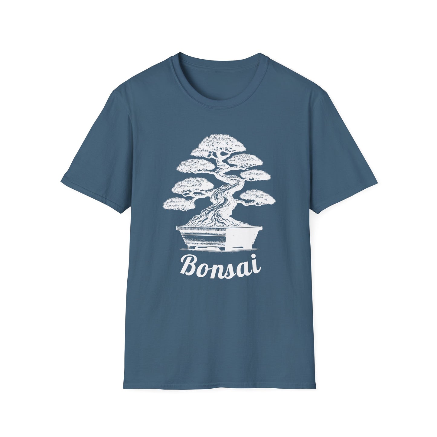 Tshirt 2: Bonsai Tree Shirt, Juniper Pine Bonsai Pot Tee, Botanical Art Softstyle T-Shirt, Nature Lover Top, Zen Bonsai Enthusiast Gift for Him/Her