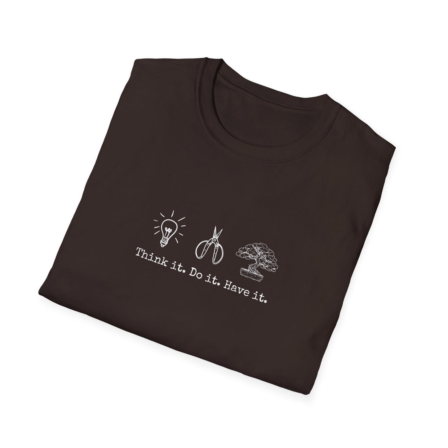 Tshirt: Bonsai Artist T-Shirt | Bonsai Tree Shirt | Bonsai Tool Shirt | Think It Do It Have It | Maker Shirt | DIY | Gildan Unisex Softstyle T-Shirt