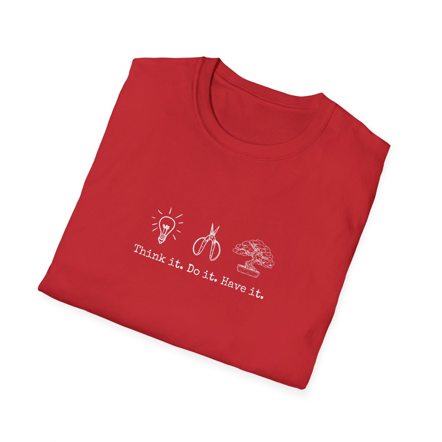 Tshirt: Bonsai Artist T-Shirt | Bonsai Tree Shirt | Bonsai Tool Shirt | Think It Do It Have It | Maker Shirt | DIY | Gildan Unisex Softstyle T-Shirt