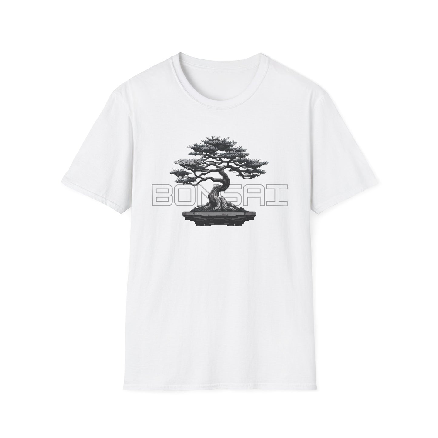 Tshirt B: Bonsai Tree Graphic Tee, Softstyle Unisex Shirt for Bonsai Enthusiasts