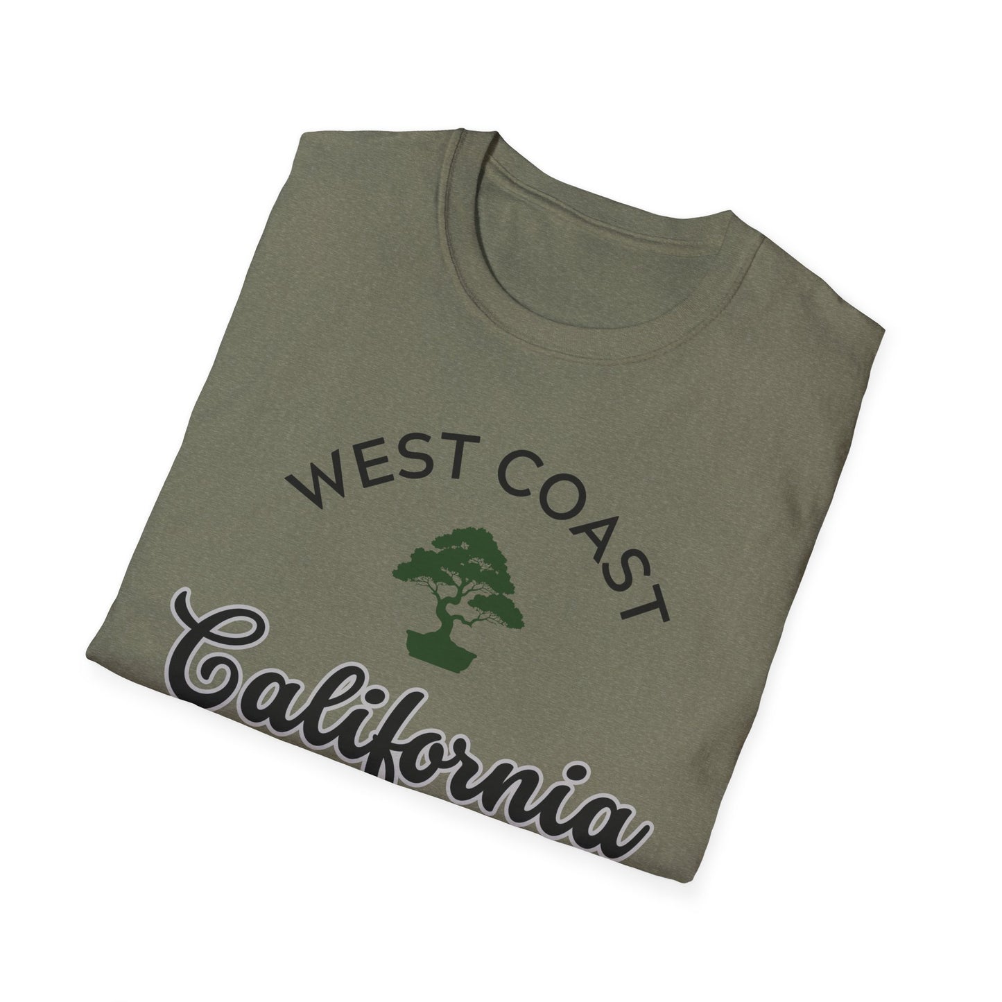 Tshirt 4: West Coast California Bonsai Shirt, Golden State Softstyle Tee, Bonsai Hobby Gift