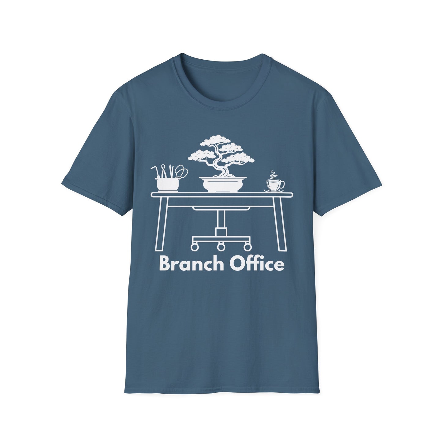 Tshirt 9: Branch Office Bonsai T-Shirt, Funny Bonsai Tree Softstyle Shirt, Bonsai Tools, Coffee, Bonsai Office Tee