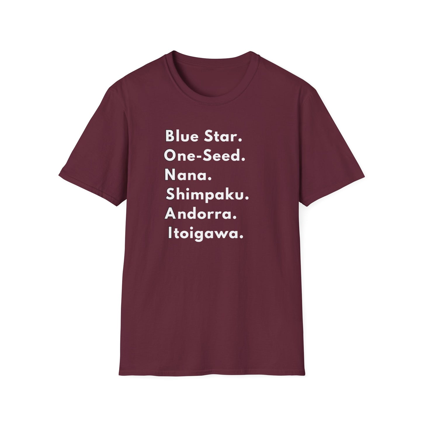 Tshirt: Bonsai Word Art Softstyle T-Shirt, Bonsai Tree Tee Spells Bonsai With Juniper Tree Varieties, Bonsai Enthusiast Gift for Him, Tree Type Top