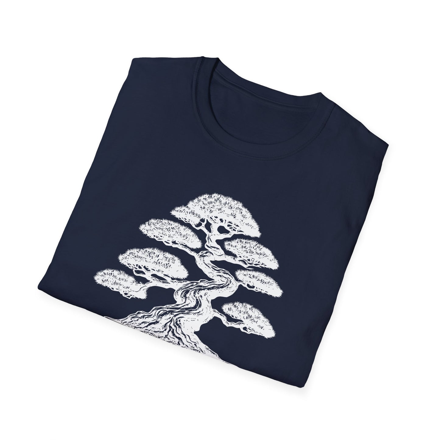 Tshirt 2: Bonsai Tree Shirt, Juniper Pine Bonsai Pot Tee, Botanical Art Softstyle T-Shirt, Nature Lover Top, Zen Bonsai Enthusiast Gift for Him/Her