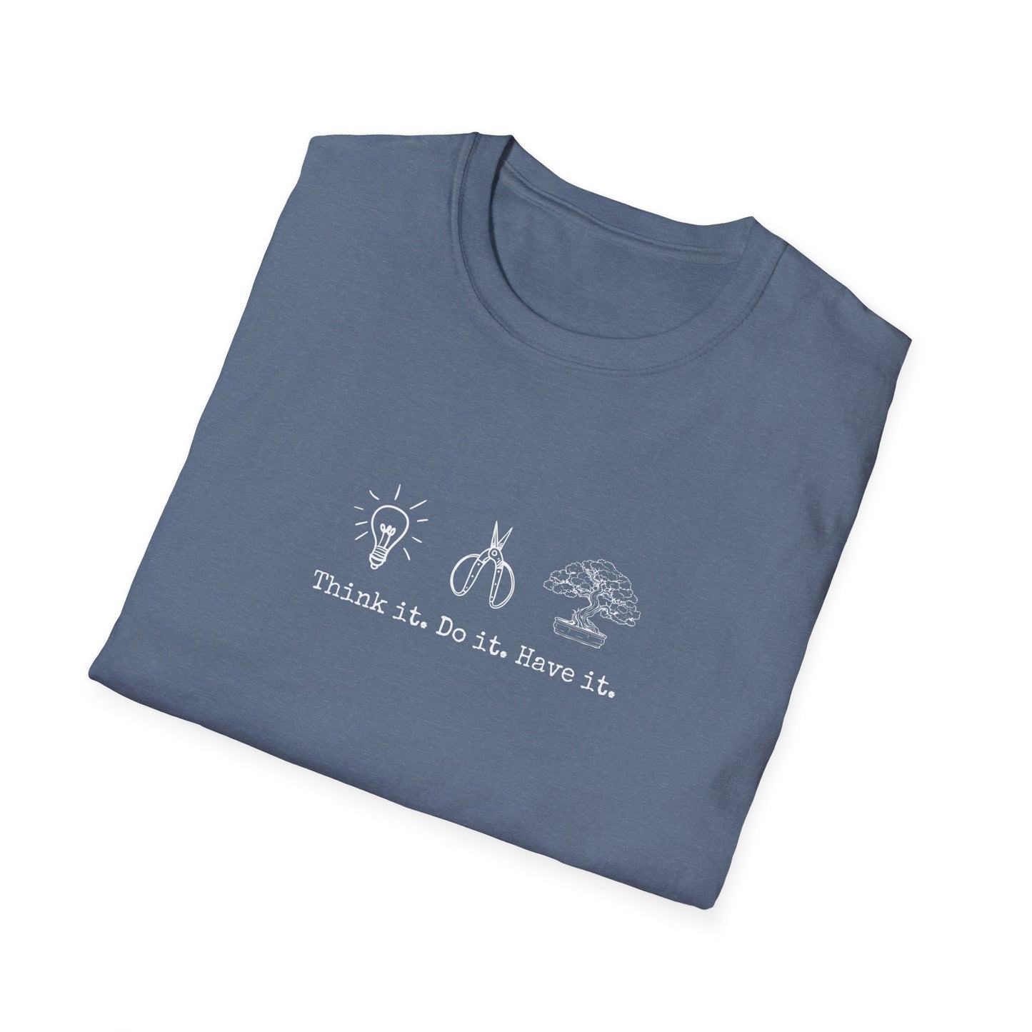 Tshirt: Bonsai Artist T-Shirt | Bonsai Tree Shirt | Bonsai Tool Shirt | Think It Do It Have It | Maker Shirt | DIY | Gildan Unisex Softstyle T-Shirt