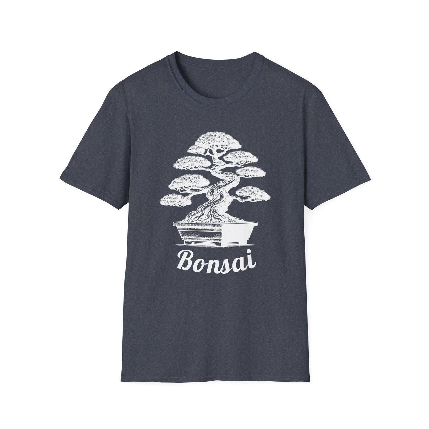 Tshirt 2: Bonsai Tree Shirt, Juniper Pine Bonsai Pot Tee, Botanical Art Softstyle T-Shirt, Nature Lover Top, Zen Bonsai Enthusiast Gift for Him/Her