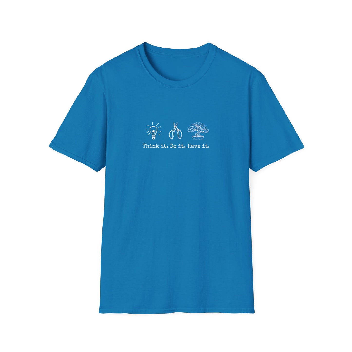 Tshirt: Bonsai Artist T-Shirt | Bonsai Tree Shirt | Bonsai Tool Shirt | Think It Do It Have It | Maker Shirt | DIY | Gildan Unisex Softstyle T-Shirt