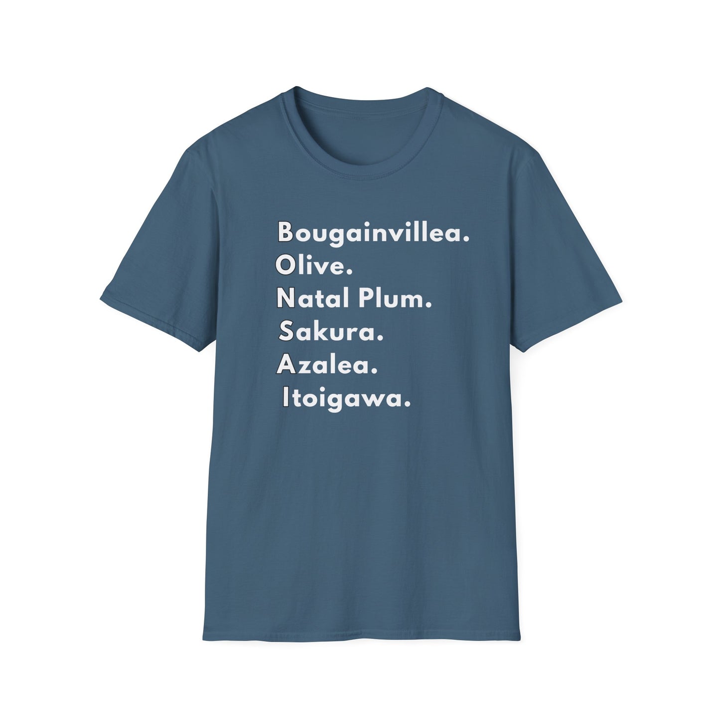 Tshirt: Bonsai Tee Spelling Bonsai Tree Types, Bonsai Word Art Softstyle T-Shirt, Bonsai Enthusiast Gift for Him, Bonsai Tree Varieties Top, Flower