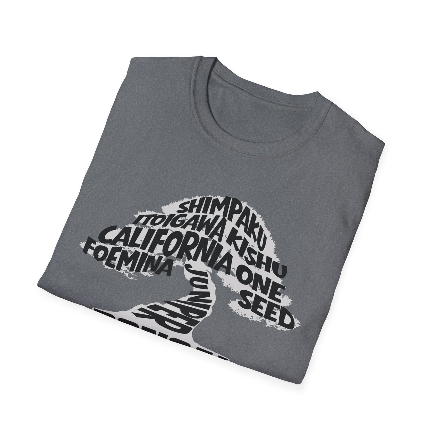 Tshirt 7: Juniper Tree Bonsai Shirt, Juniperus T-Shirtus, Tree Varieties Softstyle Tee, Bonsai Hobby Gift