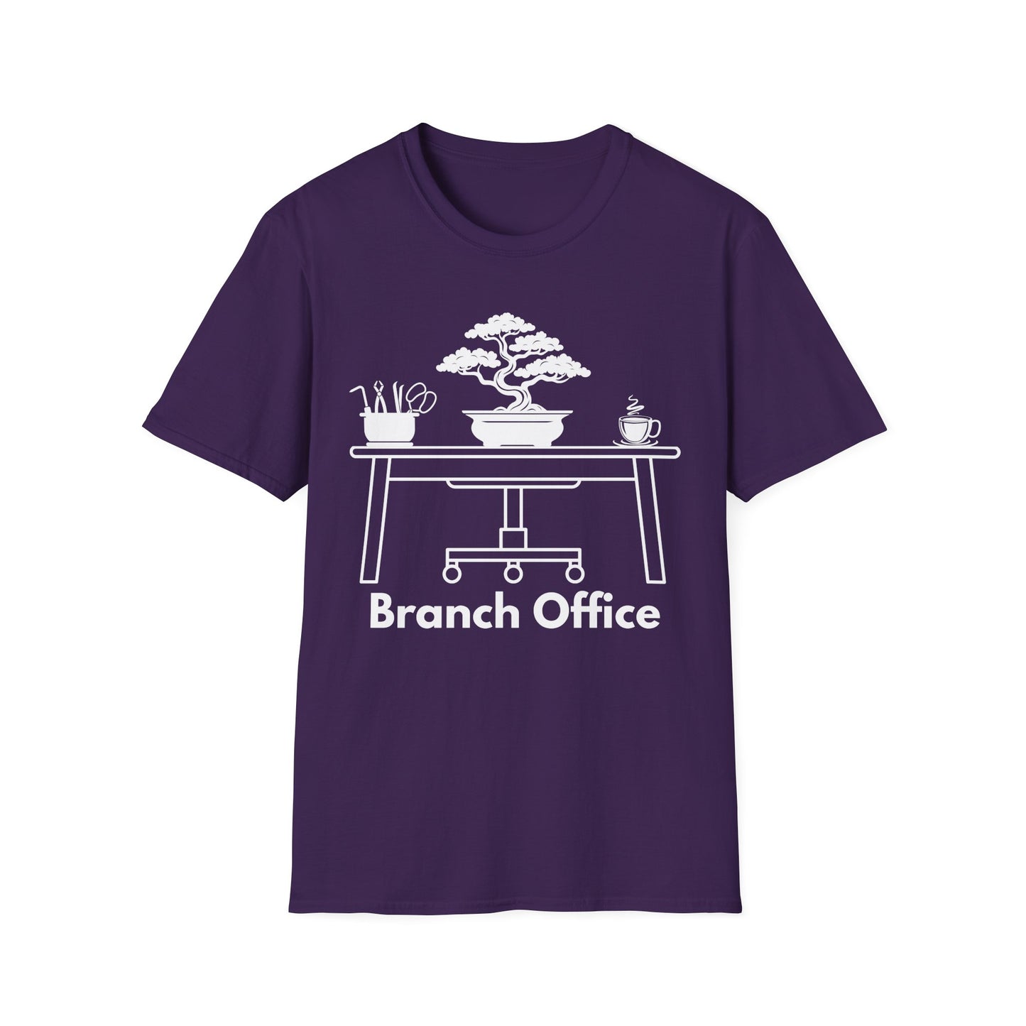 Tshirt 9: Branch Office Bonsai T-Shirt, Funny Bonsai Tree Softstyle Shirt, Bonsai Tools, Coffee, Bonsai Office Tee