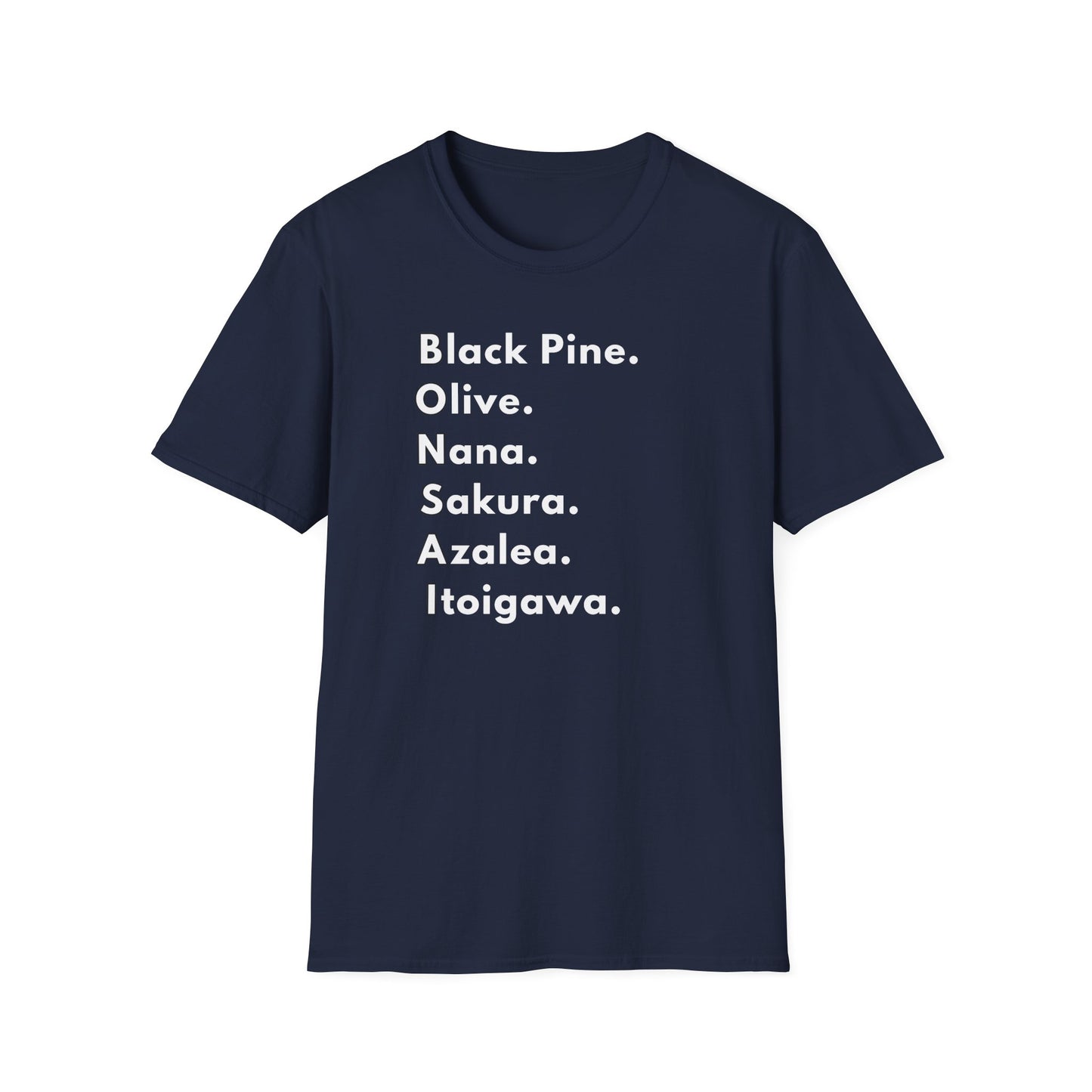 Tshirt: Bonsai Word Art Softstyle T-Shirt, Bonsai Tree Lover Tee Spells Bonsai With Tree Varieties, Unique Bonsai Enthusiast Gift for Him, Tree Type