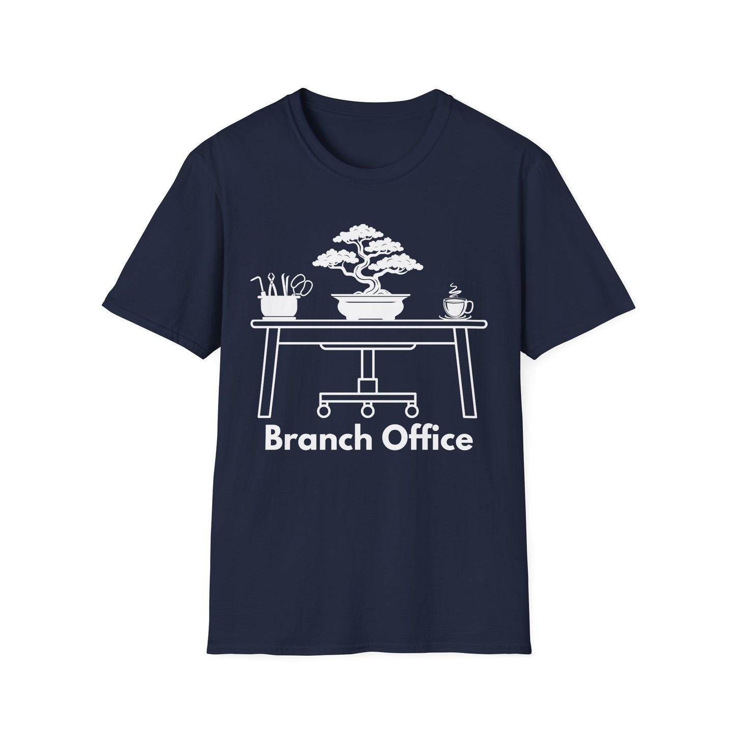 Tshirt 9: Branch Office Bonsai T-Shirt, Funny Bonsai Tree Softstyle Shirt, Bonsai Tools, Coffee, Bonsai Office Tee