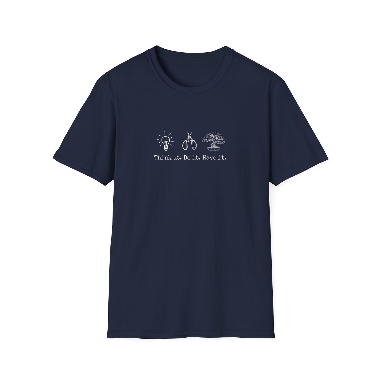 Tshirt: Bonsai Artist T-Shirt | Bonsai Tree Shirt | Bonsai Tool Shirt | Think It Do It Have It | Maker Shirt | DIY | Gildan Unisex Softstyle T-Shirt