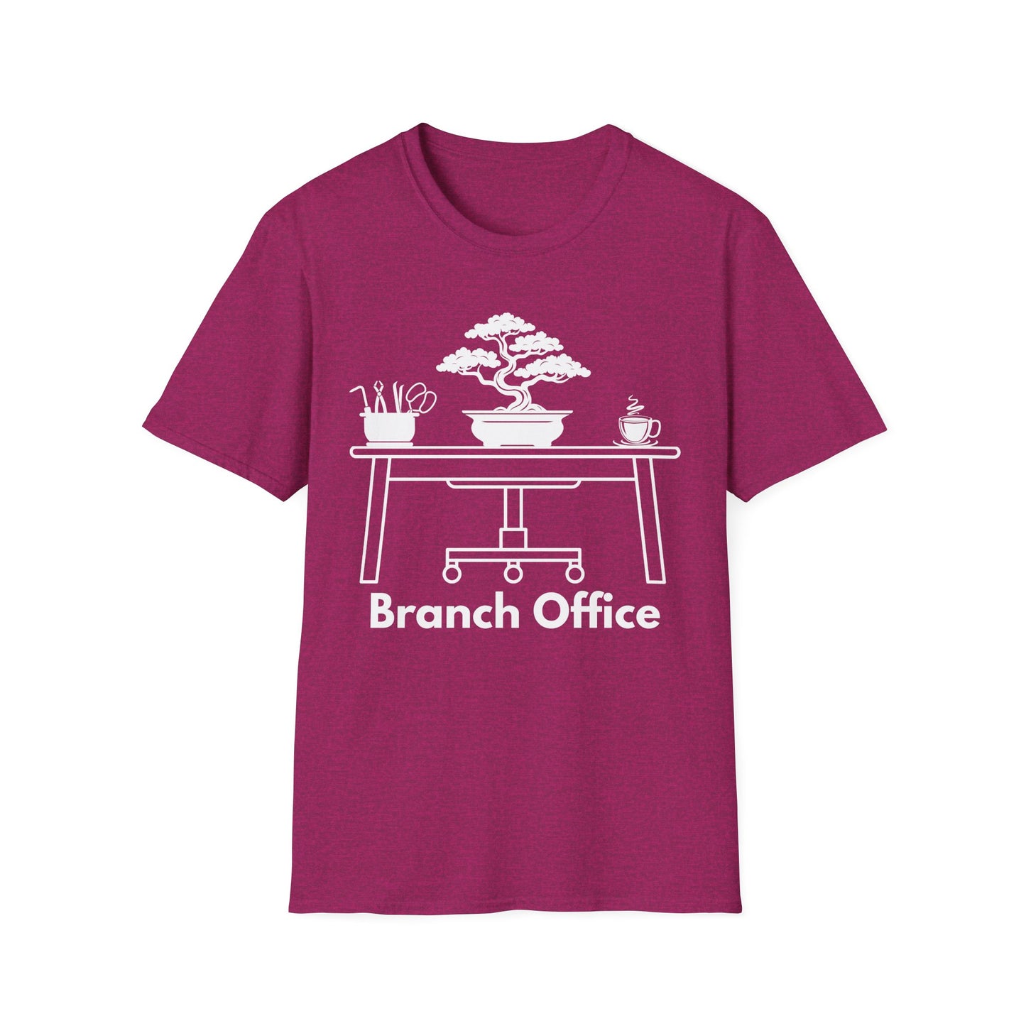 Tshirt 9: Branch Office Bonsai T-Shirt, Funny Bonsai Tree Softstyle Shirt, Bonsai Tools, Coffee, Bonsai Office Tee