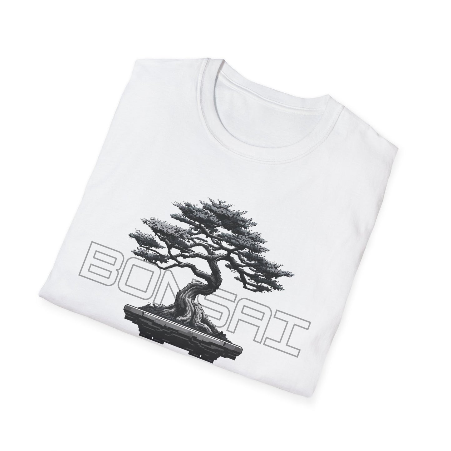 Tshirt B: Bonsai Tree Graphic Tee, Softstyle Unisex Shirt for Bonsai Enthusiasts